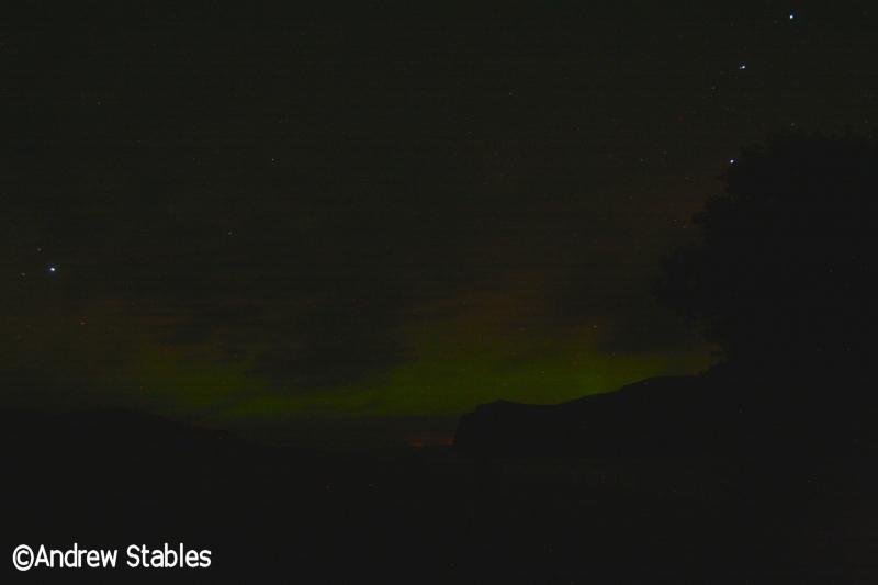 Aurora Borealis, Lower Milovaig. December 12th at 11pm, 2012.