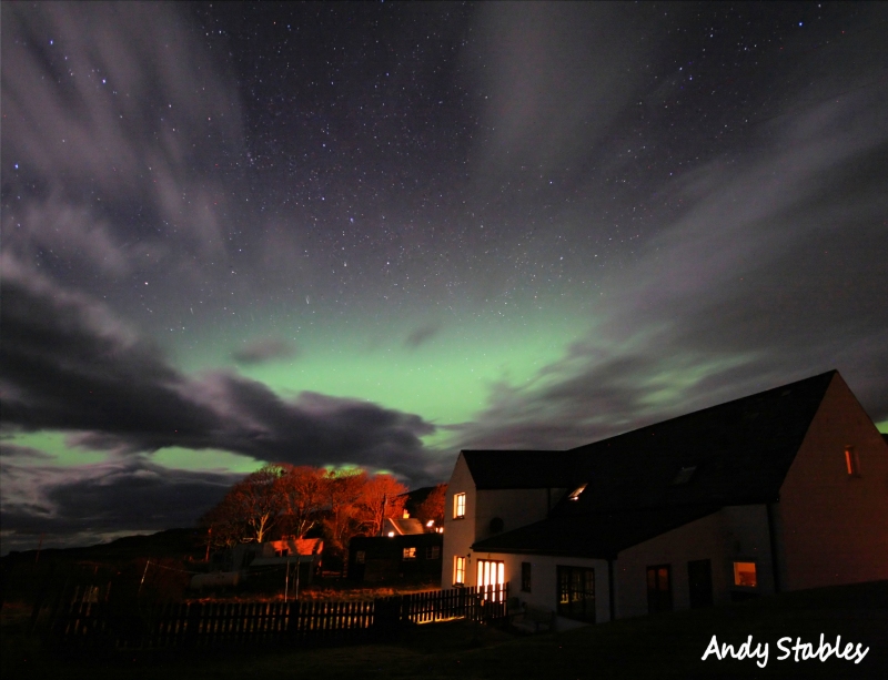 Aurora Borealis over Lephin Cottage. March 17th, 2013.